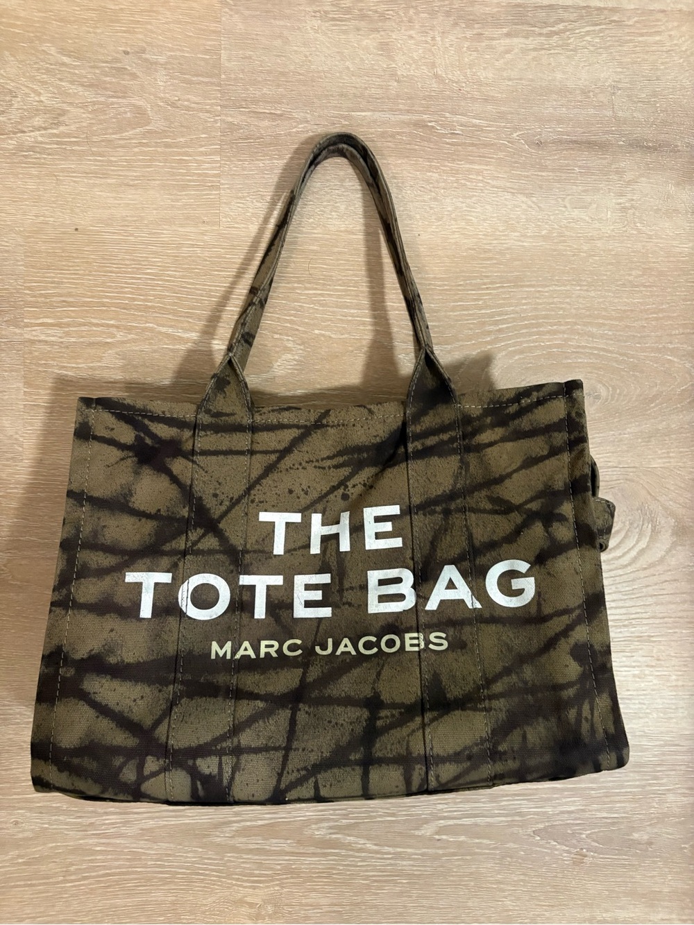 Large Marc Jacobs custom The Tote Bag w/ Watercolor Splatter